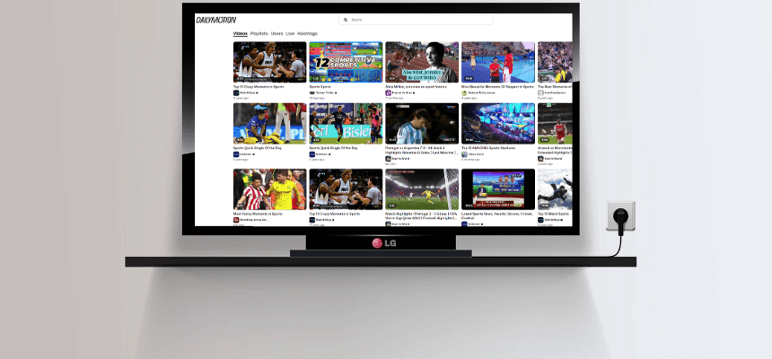 Dailymotion on LG TV