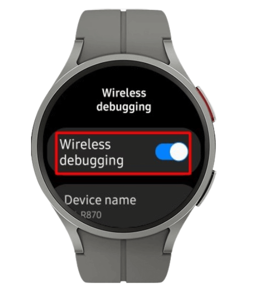 Facebook Messenger on Galaxy Watch - Enable Wireless Debugging