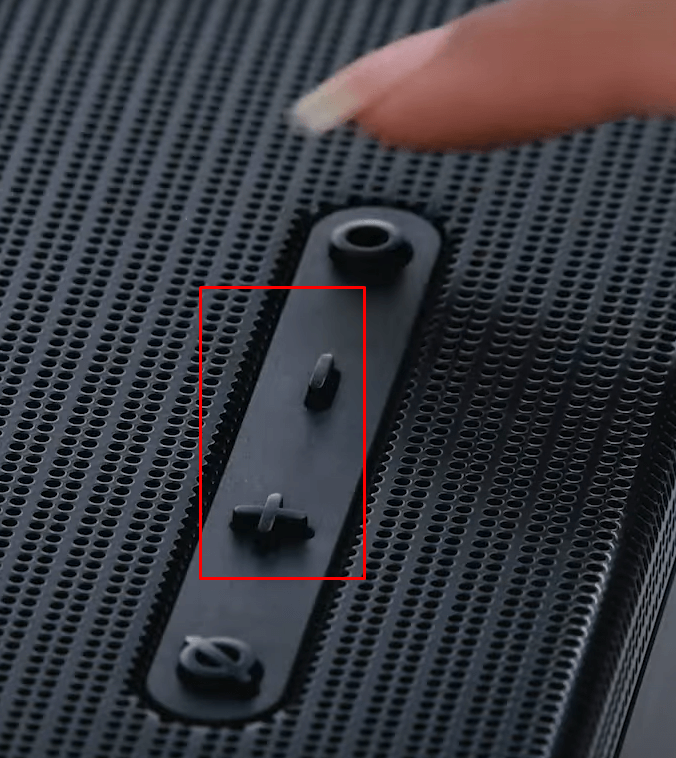 How to Reset Samsung Soundbar - Hold down the Volume Up and Down button