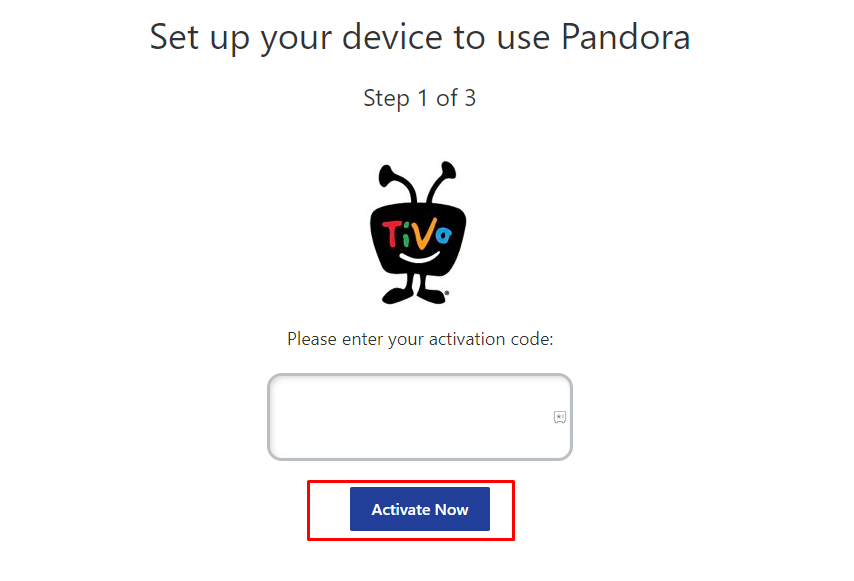 Pandora on Roku - Enter the Activation Code