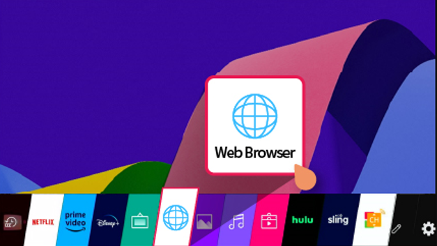 Select Web Browser on LG TV