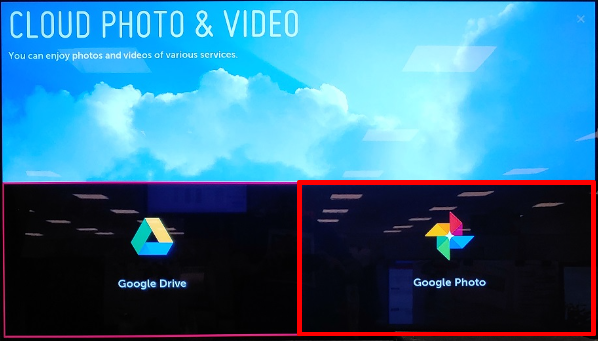 Select Google Photos