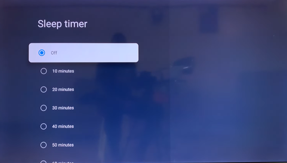 Set sleep timer on Google TV