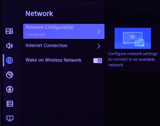 Click Network Connection